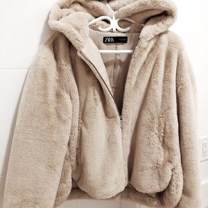ZARA Faux Fur Jacket